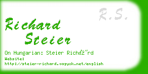 richard steier business card